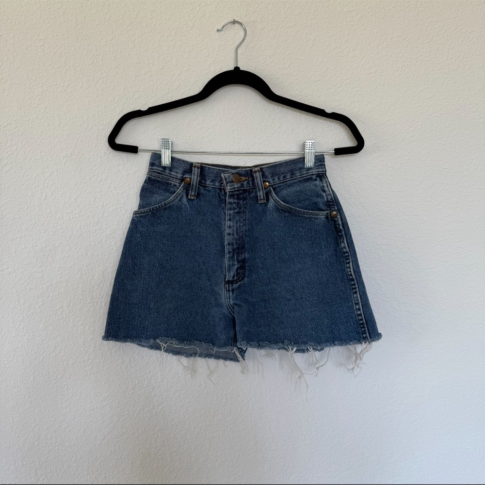 Vintage Wrangler Dark Wash Denim Shorts
